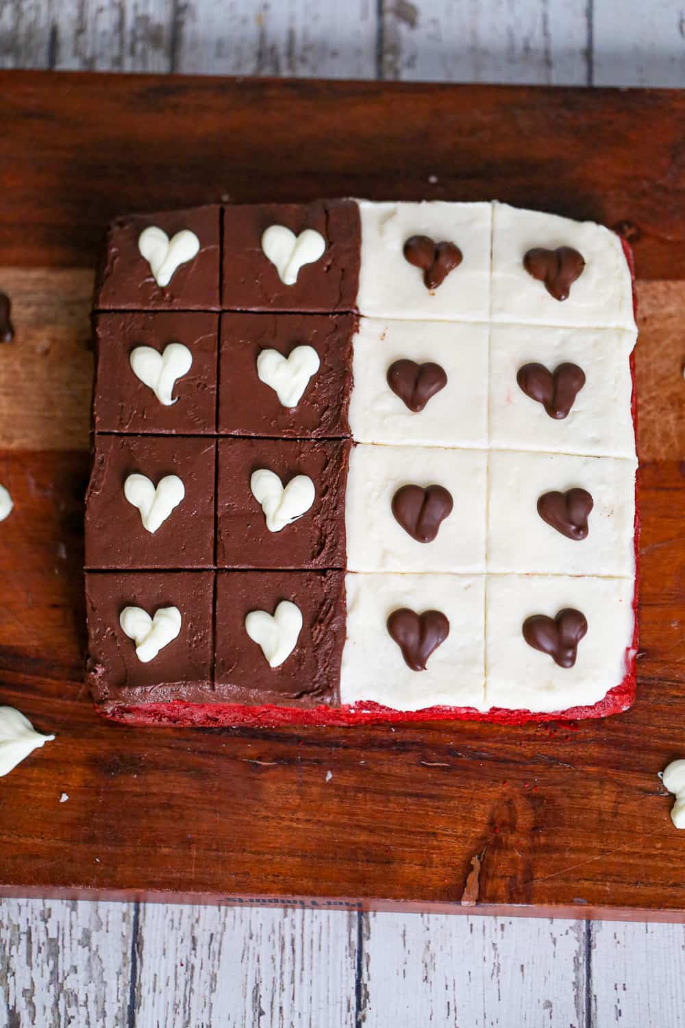 cake mix red velvet brownies