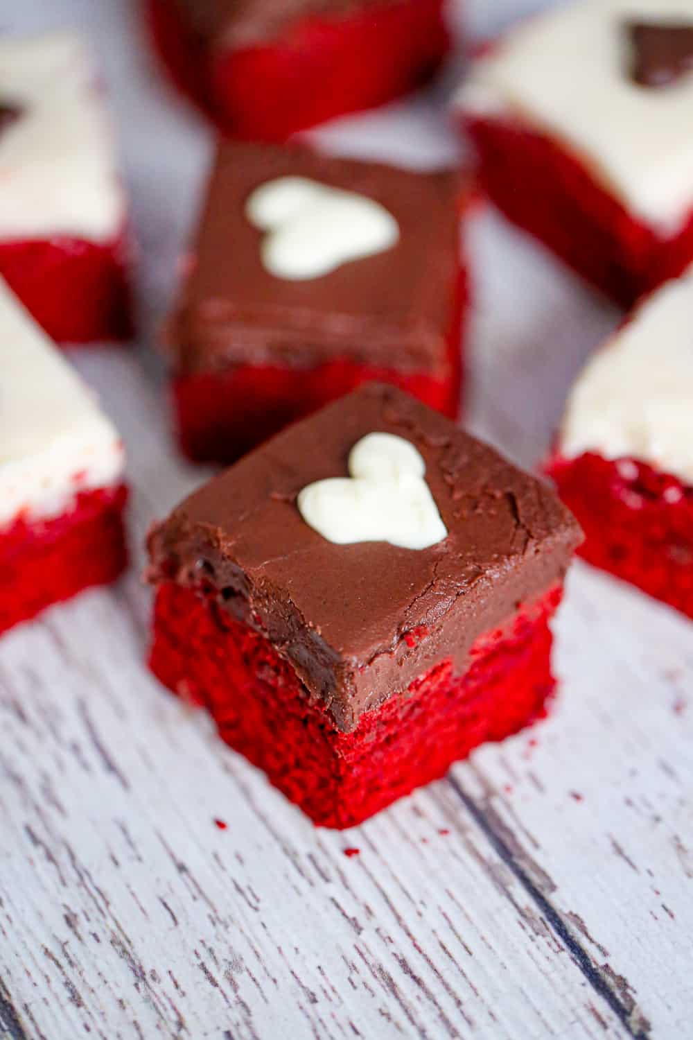 cake mix red velvet brownies