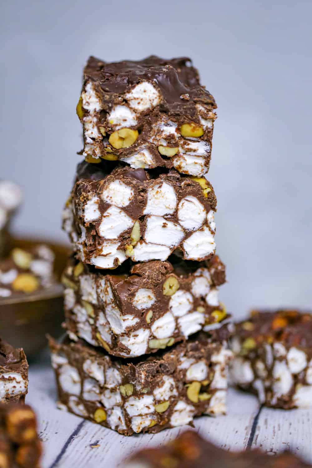 easy chocolate rocky road candy