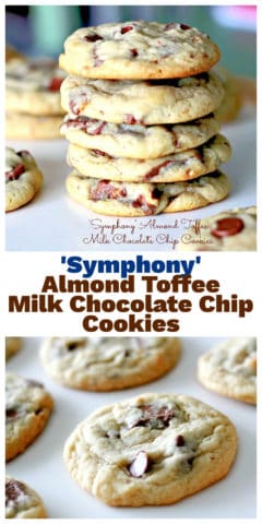 'Symphony' Almond Toffee Milk Chocolate Chip Cookies