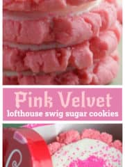 Pink Velvet Lofthouse Swig Cookies