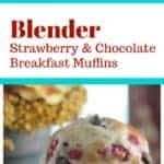 Blender Strawberry & Chocolate Breakfast Muffin