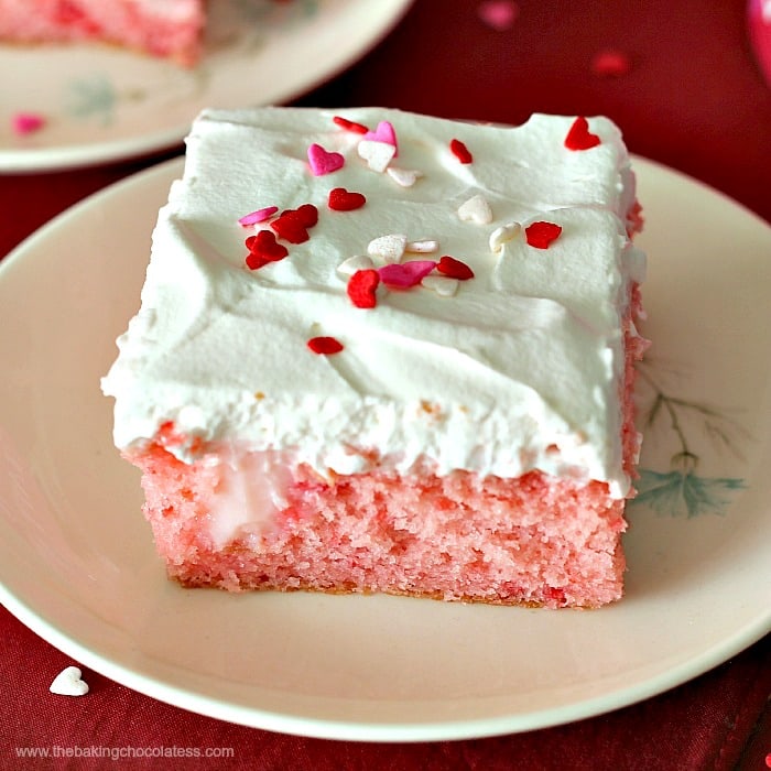 Strawberry Creme Passion Poke Cake!