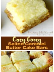 Ooey Gooey Salted Caramel Butter Cake Bars