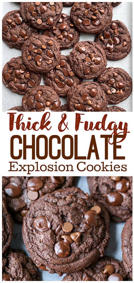 Exploding Cookies 'Thick 'n Fudgy' Chocolate Explosion Cookies - The Baking ChocolaTess