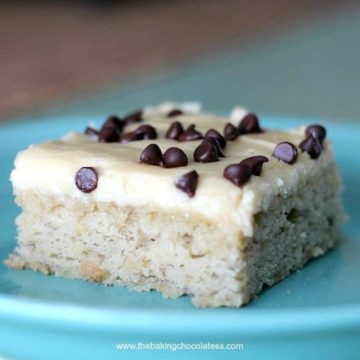 'Winning' Banana Bars {Browned Butter & Caramel Frosting}