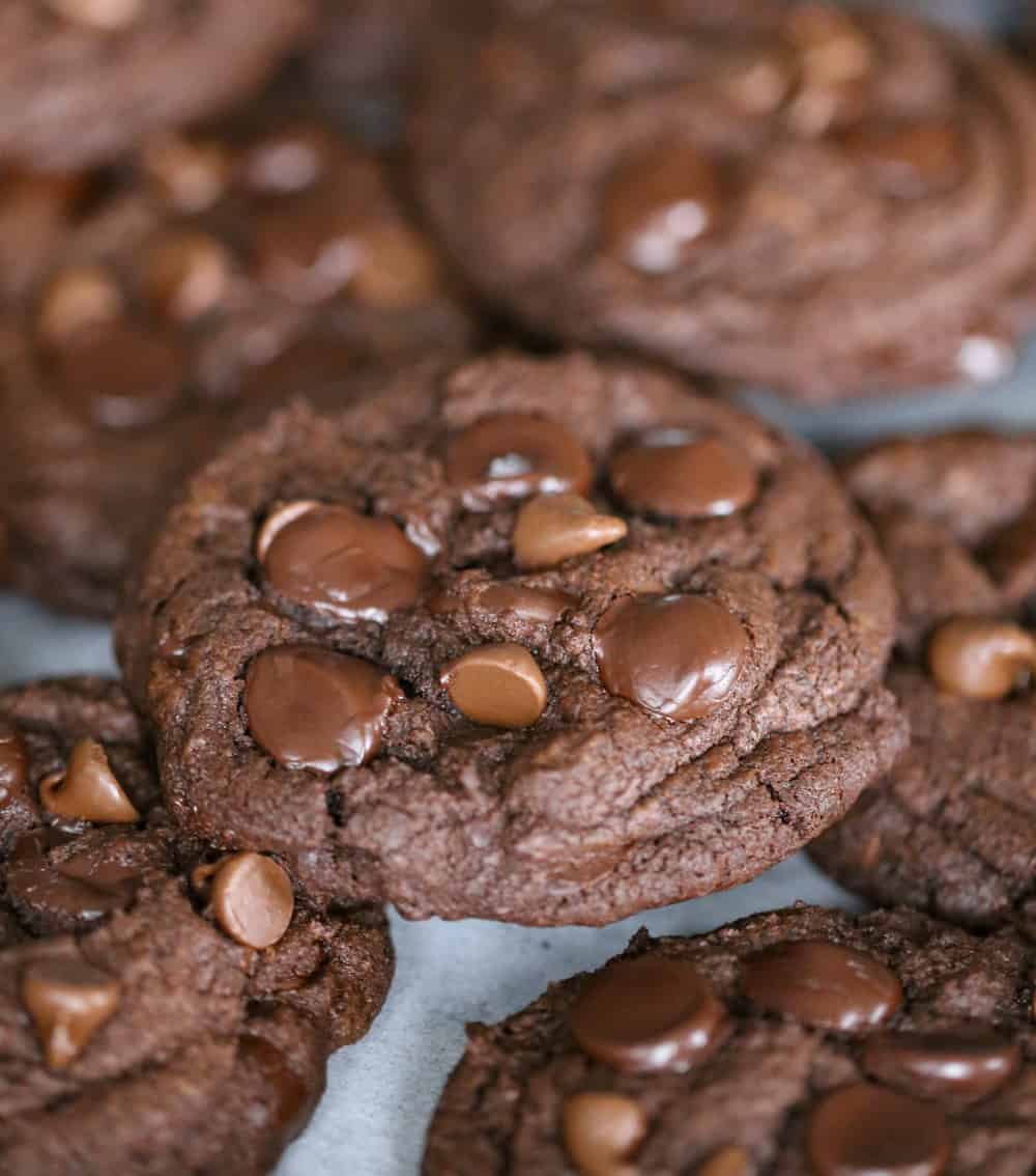 fudgy thick chocolate cookies