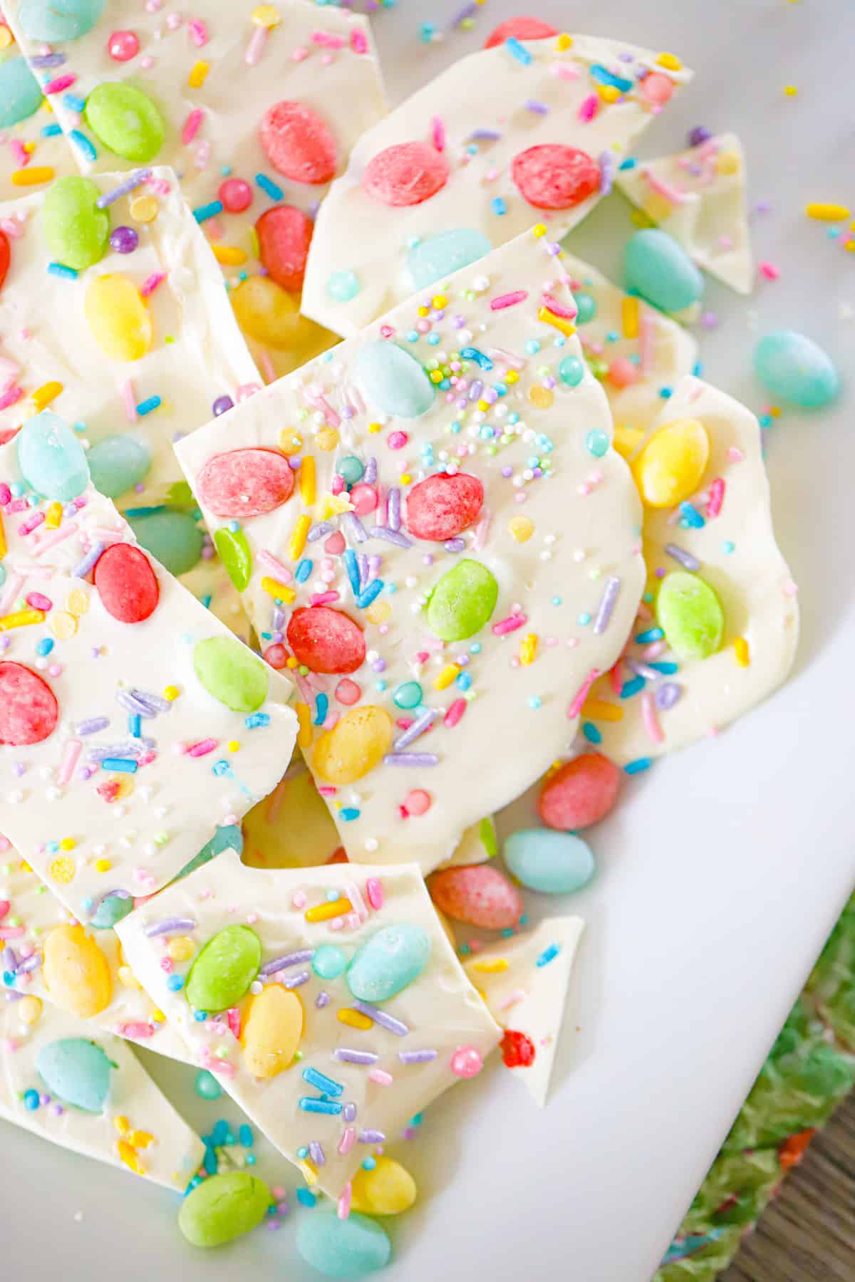 Easy Jelly Bean Bark (Fun & Colorful Easter Candy Treat!)