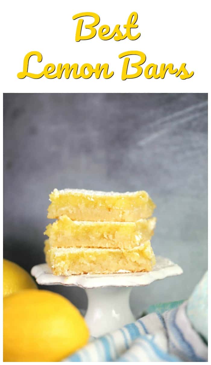 Best Lemon Bars - The rich tartness of the gooey lemon curd filling, the sweetness of the powdered sugar, the flaky buttery shortbread crust…*sigh* They practically