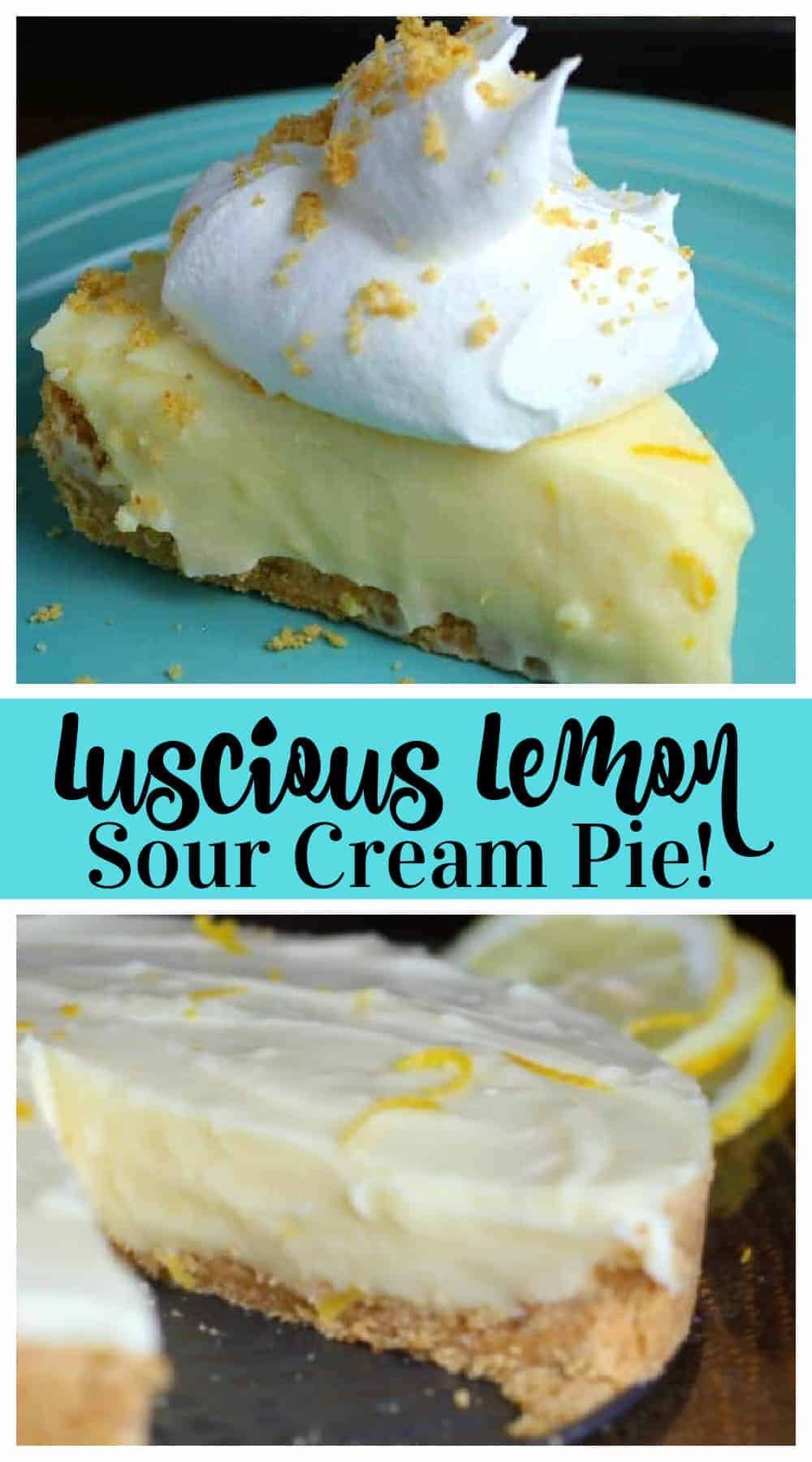 Luscious Lemon Sour Cream Pie! | The Baking ChocolaTess