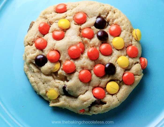soft-batch peanut butter cookie recipe reese's pieces