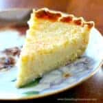 Creamy Lemon Coconut Custard Pie
