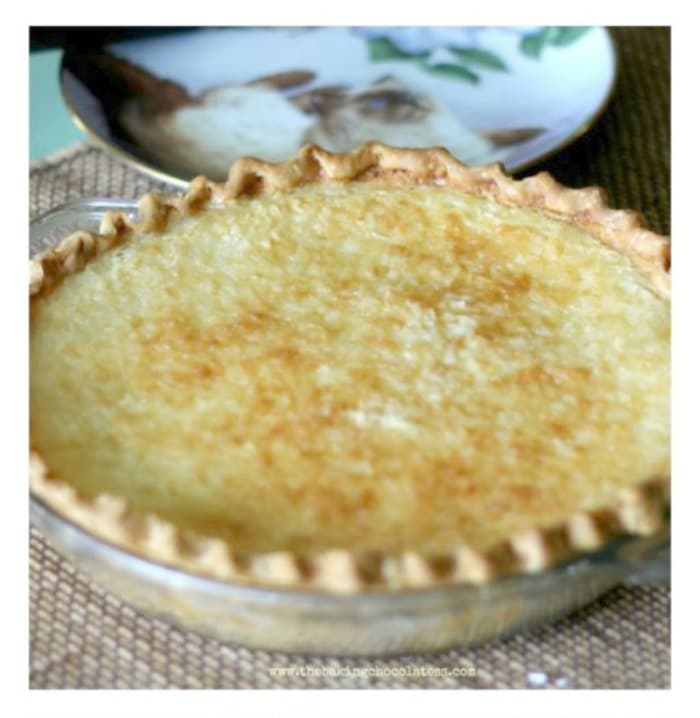 Creamy Lemon Coconut Custard Pie RECIPE