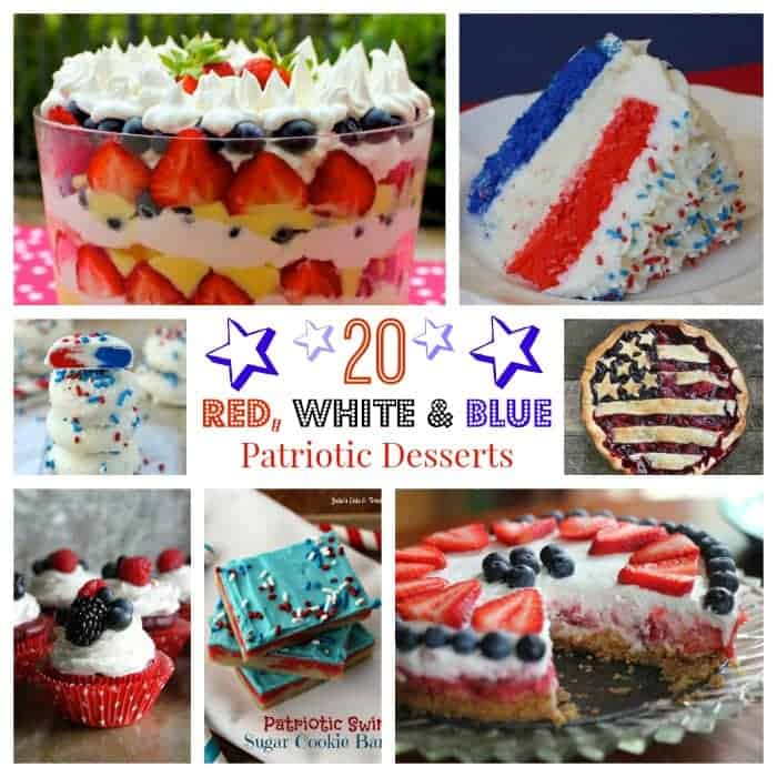 20 Red, White & Blue Patriotic Desserts to Proudly Hail!