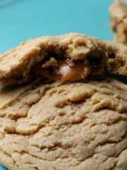 Peanut Butter Caramel Truffle Cookies