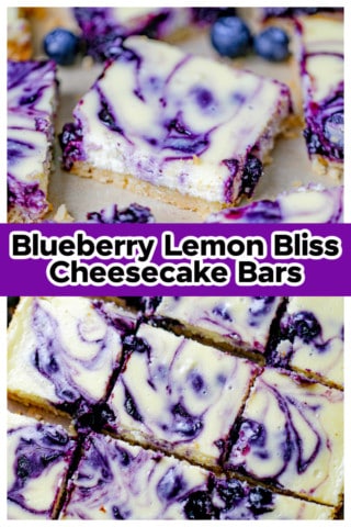 Blueberry Lemon Bliss Cheesecake Bars