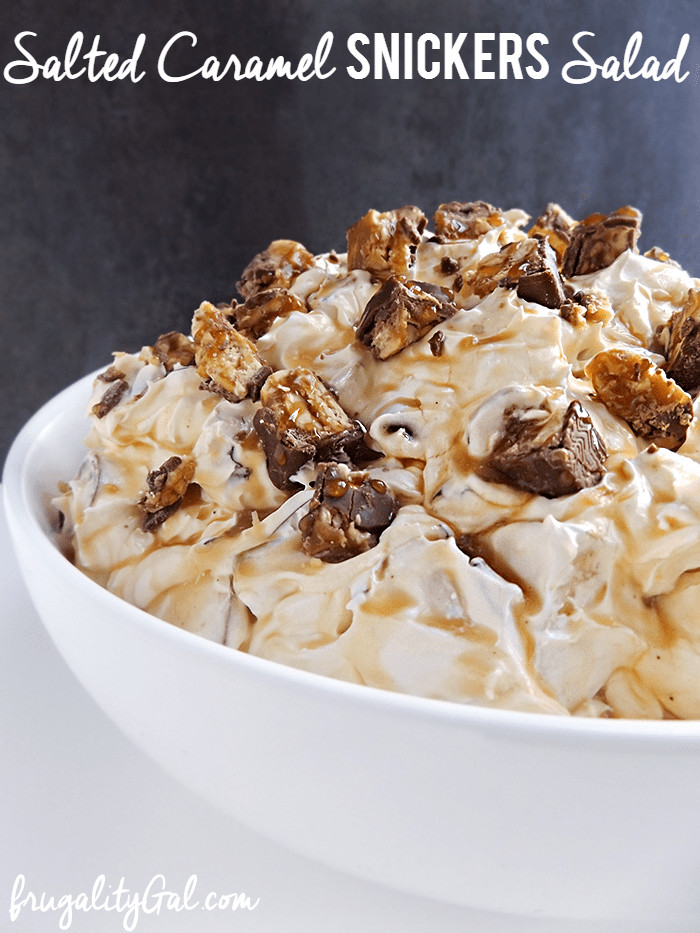 Salted Caramel Snickers Dip @ Frugality Gal