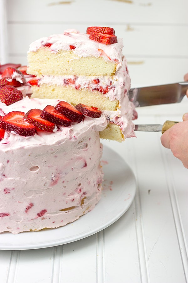Fresh Strawberry Cake @ One Dash Spiced at a Time