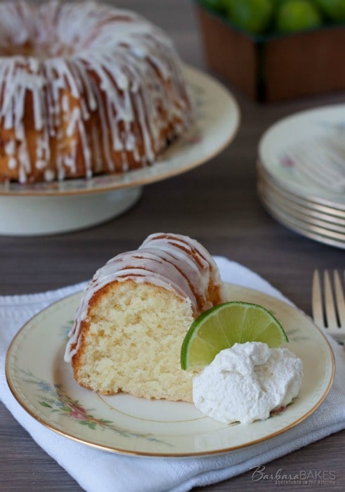 Key Lime Pound Cake via Barbara Bakes