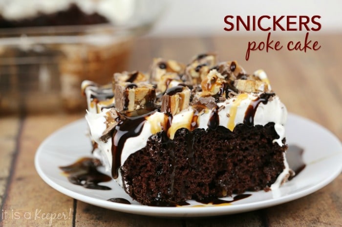 Snickers Poke Cake @ It Is A Keeper