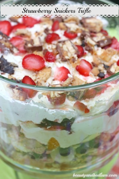 Strawberry Snickers Trifle @ Balancing Beauty and Bedlam