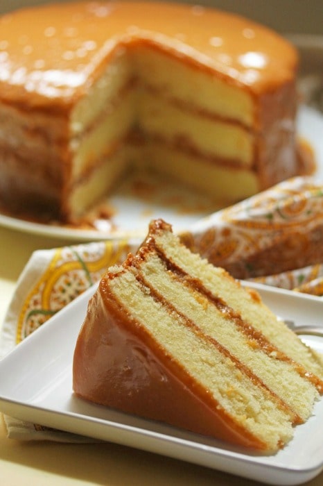 Real Deal Southern Caramel Cake via Grand Babycakes