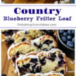 Country Blueberry Fritter Loaf