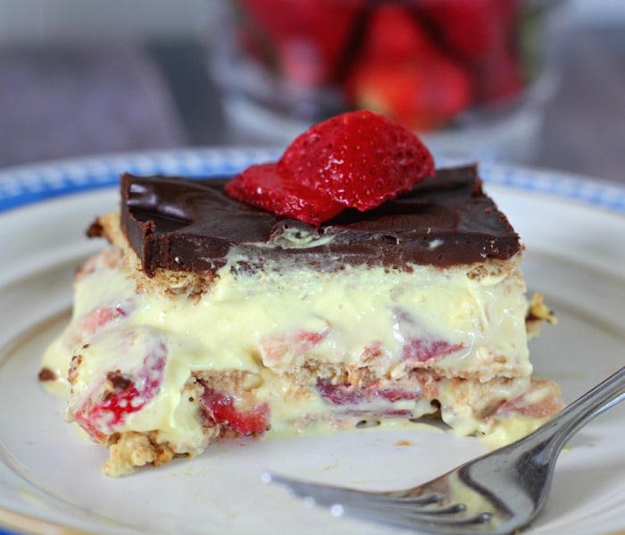 Banana Split Eclair Cake