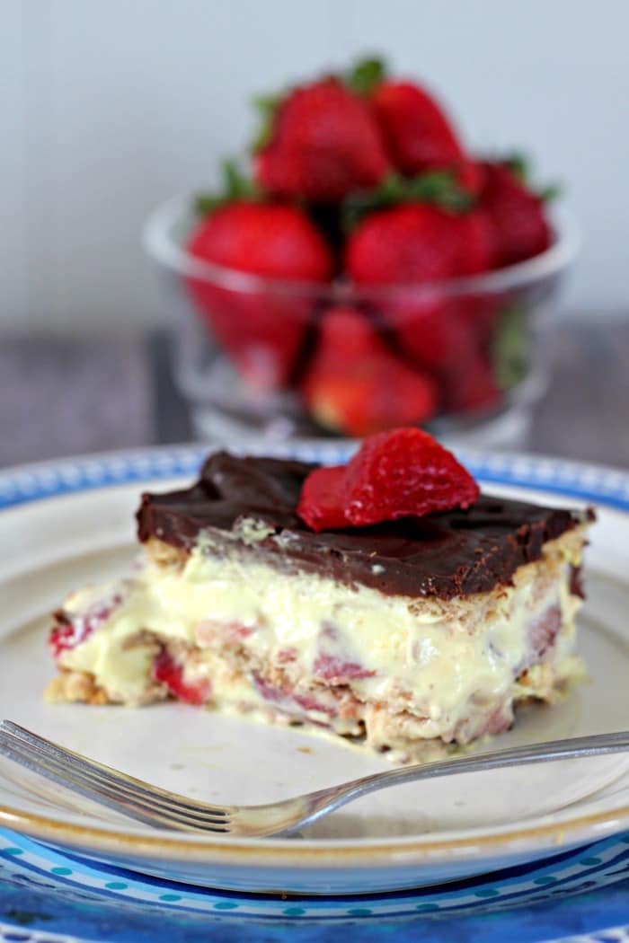 Banana Split Eclair Cake