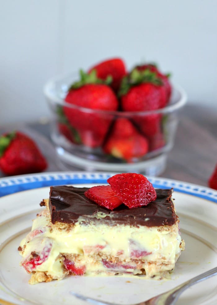 Banana Split Eclair Cake