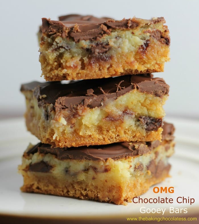 OMG Chocolate Chip Gooey Bars