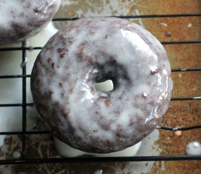 Glazed Fluffy Chocolate Donuts