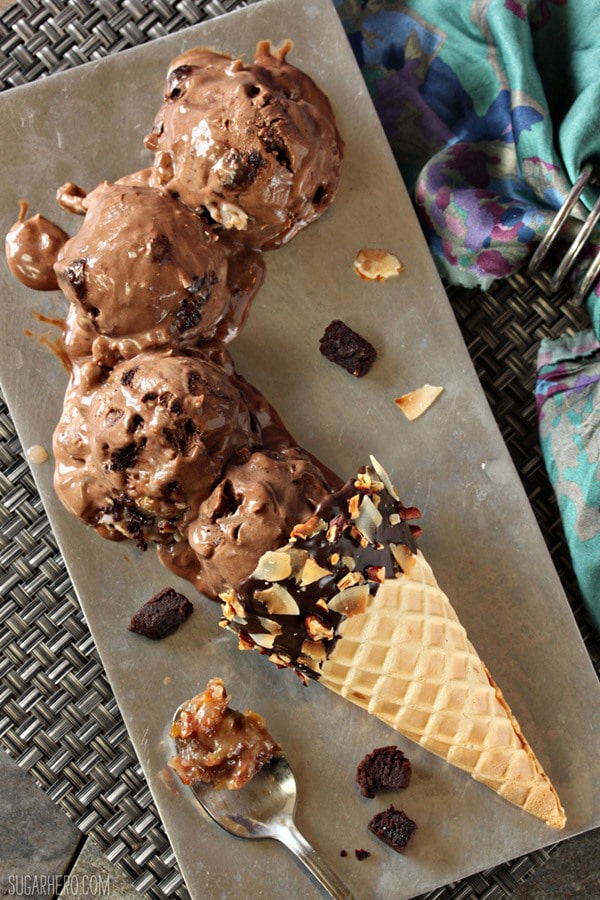 German Chocolate Brownie Ice Cream @ Sugarhero