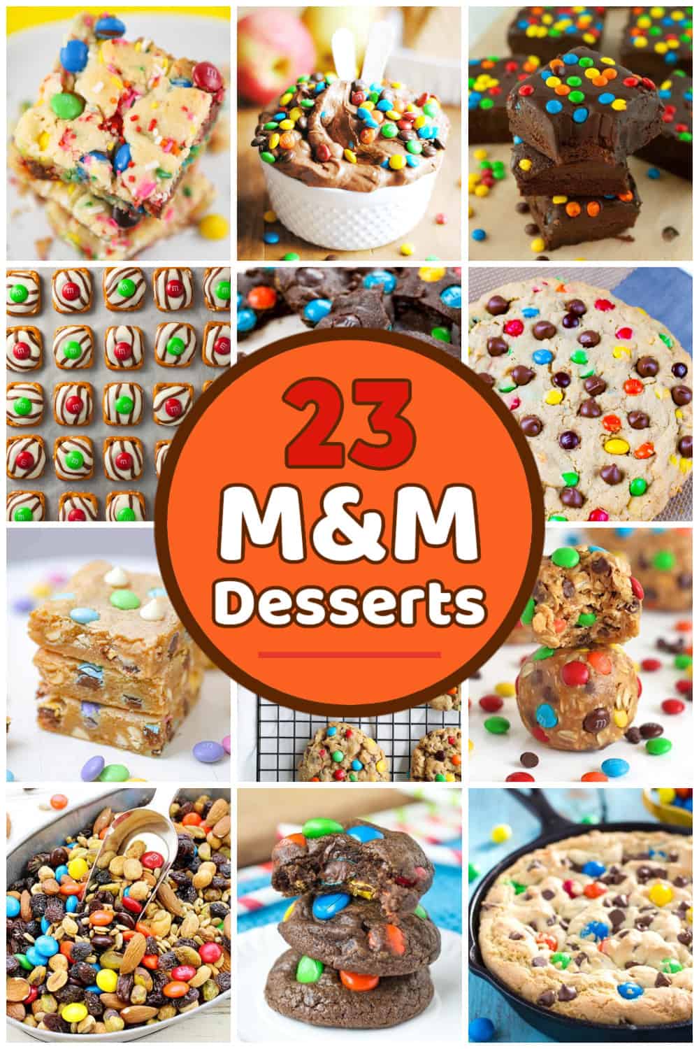 desserts with m&ms