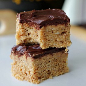 'Awesome' Peanut Butter Buckeye Rice Krispies