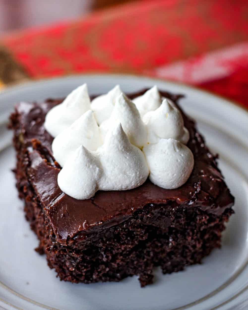 Sinful Triple Chocolate pudding Fudge Poke Cake recipe