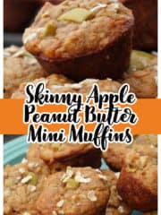 Skinny Apple Peanut Butter Mini Muffins
