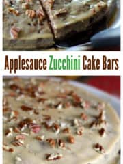 Applesauce Zucchini Cake Bars