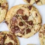 Nutella Marbled Chocolate Chip Cookies