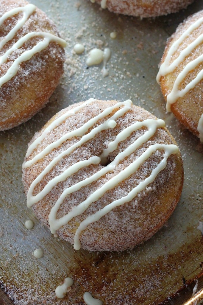 Brown Butter Eggnog  cinnamon sugar Snickerdoodle Donuts - GF @ Baker by Nature