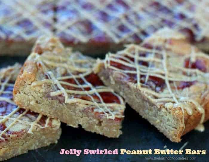 Jelly Swirled Peanut Butter Bars