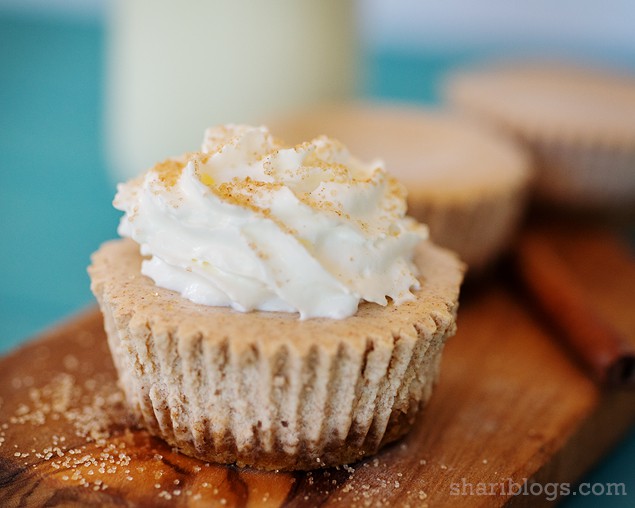 17. Mini Snickerdoodle Cheesecakes  @ Shari Blogs