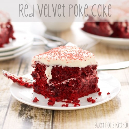 Red Velvet Poke Cake @ Sweet Pea's Kitchen