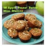 Skinny Apple Peanut Butter MIni Muffins