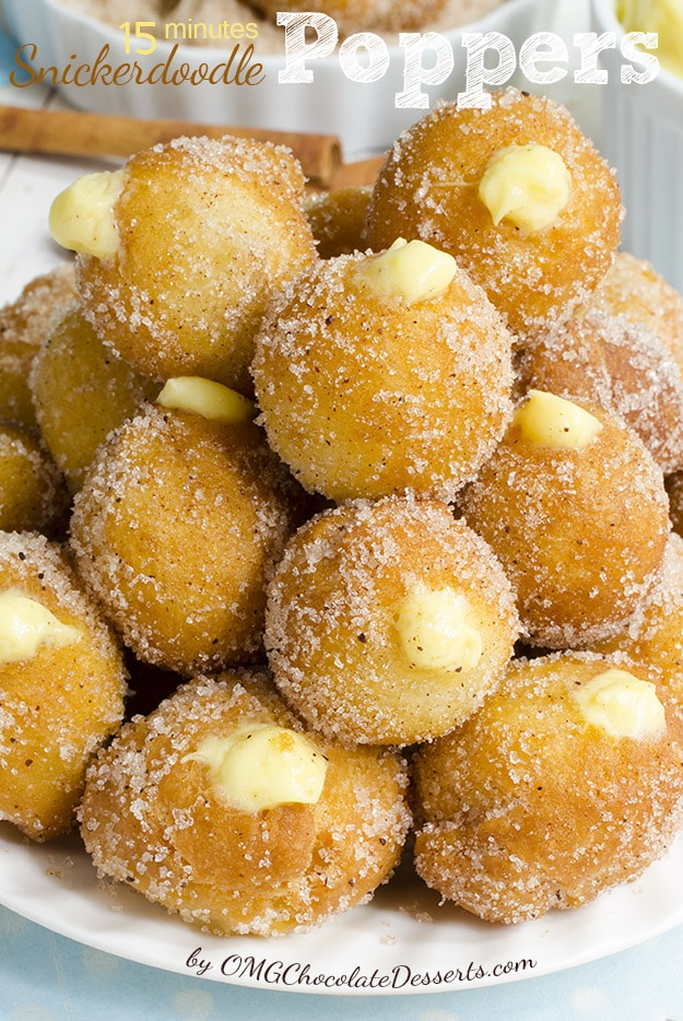 Snickerdoodle-Poppers 23. cinnamon sugar Poppers @ OMG Chocolate Desserts