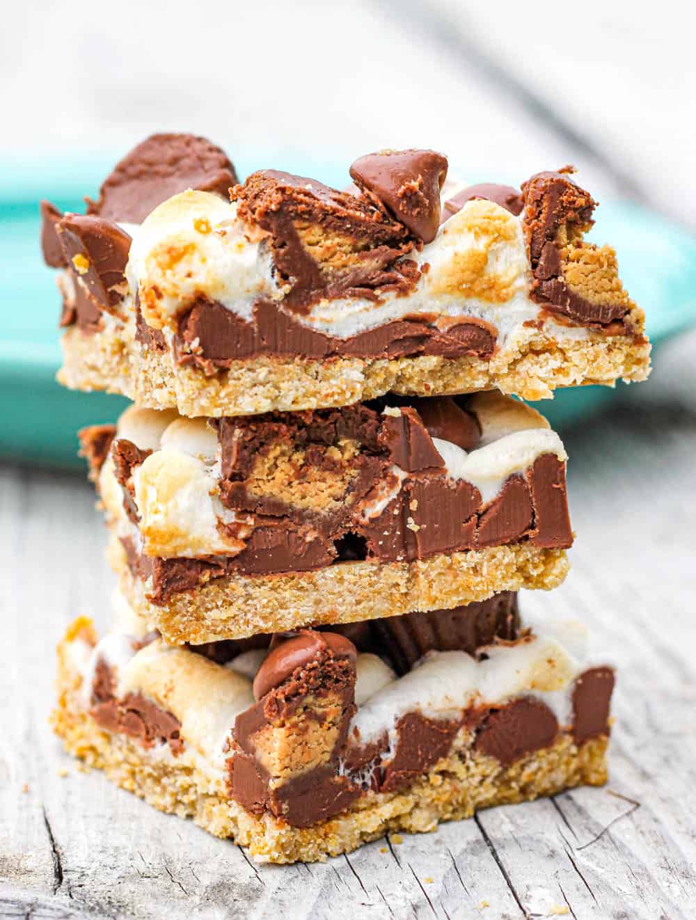 s'mores with reese's peanut butter cups