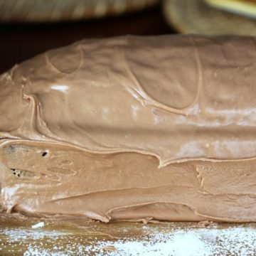 Banana Pound Cake & Milk Chocolate Glaze