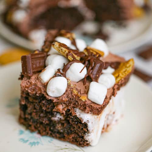 Chocolate Ganache S'more Cake @ The Baking ChocolaTess