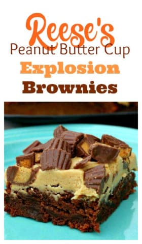 Reese's Peanut Butter Cup Explosion Brownies