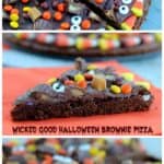 Wicked Good Halloween Brownie Pizza